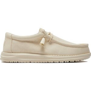 Mokasíny Hey Dude Wally Canvas 40700-1KA Écru
