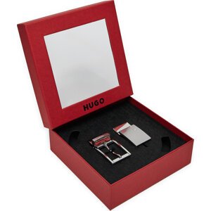 Pánský pásek HUGO Garrick 50537122 Černá