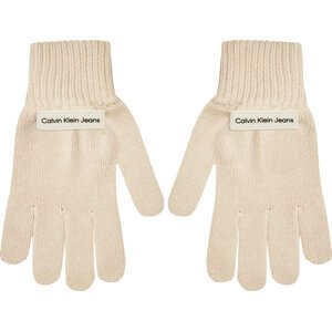 Dámské rukavice Calvin Klein Inst Patch K60K612657 Béžová