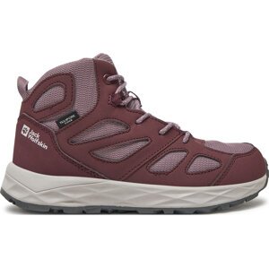 Trekingová obuv Jack Wolfskin Woodland 2 Texapore Mid K 4059831 Fialová