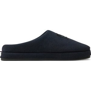 Bačkory Tommy Hilfiger Flag Warm Felt House Shoe FM0FM05227 Tmavomodrá