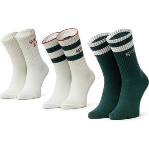 Sada 3 párů dětských vysokých ponožek Sprandi 0KB-004-AW22 (3-pack) r.32/35 Béžová