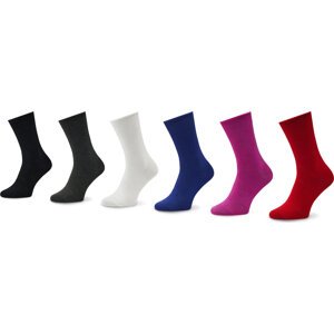Sada 6 párů dámských vysokých ponožek Lauren Ralph Lauren 454884515001 Barevná
