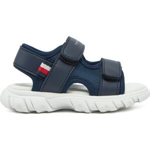Sandály Tommy Hilfiger Velcro Sandal T1B2-33898-1591 M Tmavomodrá