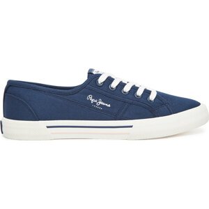Tenisky Pepe Jeans Brady Basic W PLS31287 Modrá