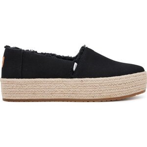 Espadrilky Toms Valencia 10019795 Černá