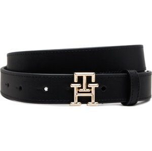Dámský pásek Tommy Hilfiger Th Logo 2.5 AW0AW17248 Černá