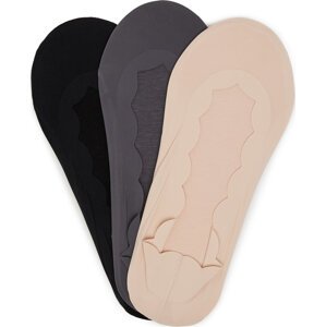 Ponožky Nine West LA_NW_4WB_009_SS25 (3-PACK) BKACK/MIX Barevná