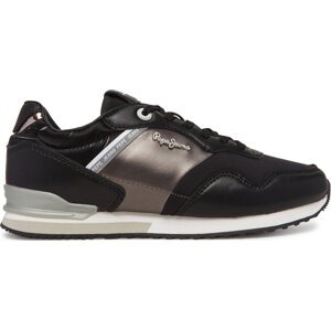 Sneakersy Pepe Jeans London Shine W PLS40046 Černá