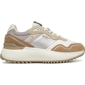 Sneakersy Pepe Jeans Kimi Glam PLS60042 Béžová