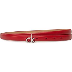 Dámský pásek Calvin Klein Ck Buckle Skinny Belt 1.5 K60K612932 Červená