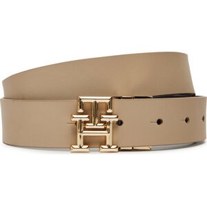 Dámský pásek Tommy Hilfiger Th Logo Rev 3.0 AW0AW17247 Tmavomodrá