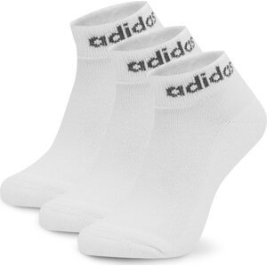 Sada 3 párů nízkých ponožek unisex adidas 3-Pack HT3457 Bílá