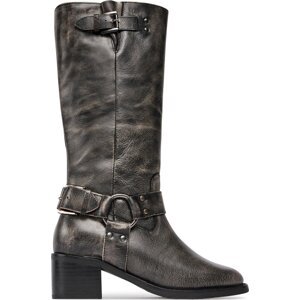 Kozačky Bronx High boots 14291-A Černá
