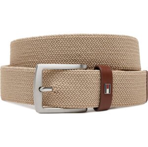 Pánský pásek Tommy Hilfiger Denton Elastic 3.5 AM0AM13354 Béžová