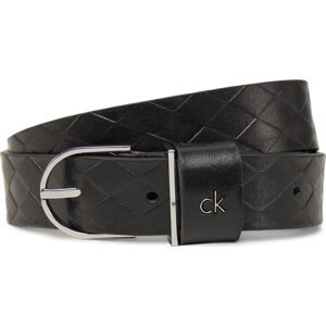 Dámský pásek Calvin Klein Ck Metal Round Buckle 2.5_Braid K60K613152 Černá