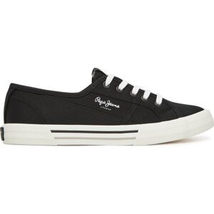 Tenisky Pepe Jeans Brady Basic W PLS31287 Černá