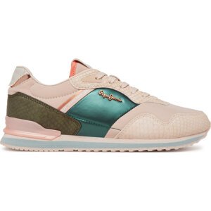 Sneakersy Pepe Jeans London Mix PLS40044 Růžová