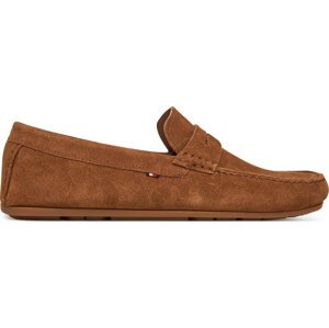Mokasíny Tommy Hilfiger Casual Hilfiger Suede Driver FM0FM04998 Hnědá