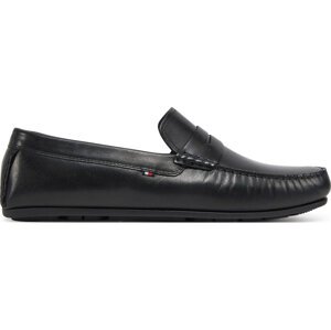 Mokasíny Tommy Hilfiger Corpoarte Hilfiger Lth Driver FM0FM04810 Černá