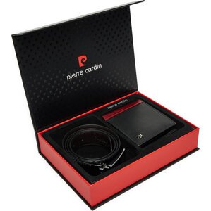 Sada peněženka a pásek Pierre Cardin ZG-EX-17 Černá