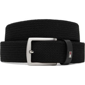 Pánský pásek Tommy Hilfiger Denton Elastic 3.5 AM0AM13354 Černá