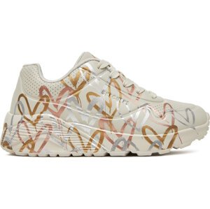 Sneakersy Skechers Uno Lite - Metallic 314067L/NTMT Bílá