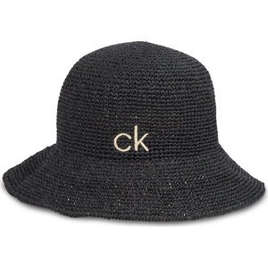 Klobouk Calvin Klein Wide Brim Straw Bucket Hat K60K612914 Černá
