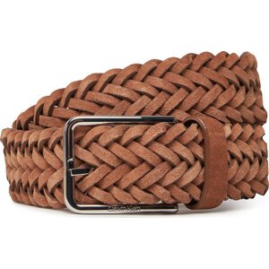 Pánský pásek Calvin Klein Warmth Braided Suede 35Mm K50K512841 Hnědá