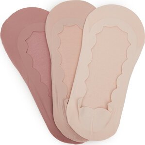 Ponožky Nine West LA_NW_4WB_009_SS25 (3-PACK) BKACK/MIX Růžová