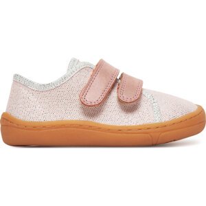 Bačkory Froddo Barefoot Canvas G1700379 M Růžová