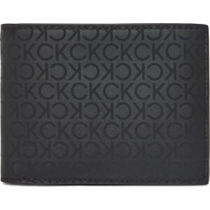 Pánská peněženka Calvin Klein Ck Sleek Trifold 10Cc W/Coin K50K512865 Černá