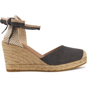 Espadrilky Genuins Zeland Canvas G105907 Černá