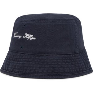 Klobouk Tommy Hilfiger Seasonal Flag Bucket AM0AM13384 Tmavomodrá