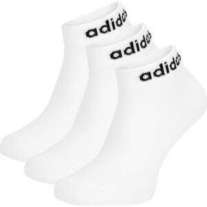 Sada 3 párů nízkých ponožek unisex adidas HT3451 3-PACK Bílá