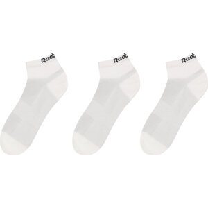 Sada 3 párů nízkých ponožek unisex Reebok Te Ank Sock 3P GH0420 Bílá