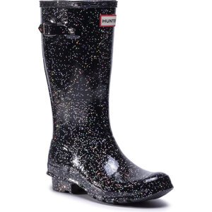 Holínky Hunter Org Kids Giant Glitter Boots JFT6075RGT Černá