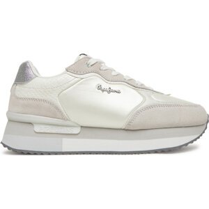 Sneakersy Pepe Jeans Rusper Shine PLS60033 Bílá