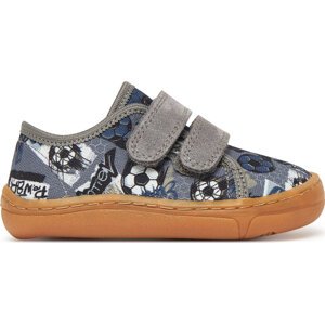 Bačkory Froddo Barefoot Canvas G1700379-27 M Šedá