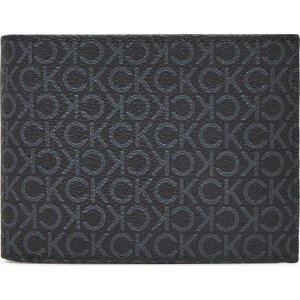 Pánská peněženka Calvin Klein Classic Mono Trifold 10Cc W/Coin K50K512855 Černá