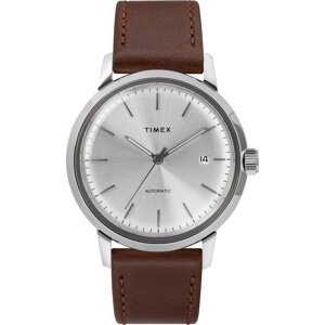 Hodinky Timex Marlin Automatic TW2T22700 Hnědá