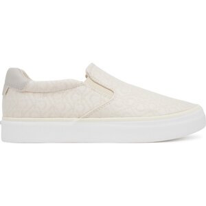 Tenisky Calvin Klein Vulc Slip On - Jacq HW0HW02411 Écru