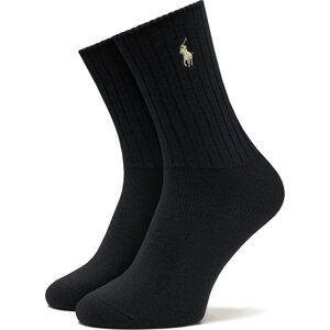 Dámské klasické ponožky Polo Ralph Lauren 455846847012 Černá