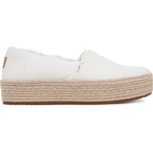 Espadrilky Toms Valencia 10019795 Bílá