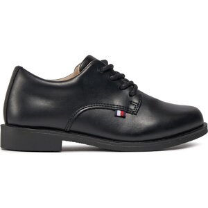 Polobotky Tommy Hilfiger Low Cut Lace Up Shoe T3B4-33174-1355 Černá