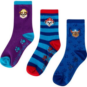 Sada 2 párů dětských vysokých ponožek Paw Patrol ACCCS-SS24-511PAW Modrá