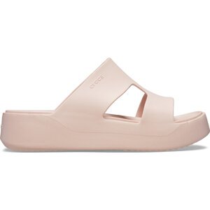 Nazouváky Crocs Getaway Platform H-Strap 209409 Écru