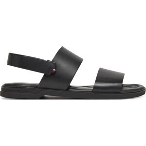 Sandály Tommy Hilfiger Premium Hilfiger Strappy Lh Sand FM0FM05356 Černá