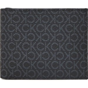 Pánská peněženka Calvin Klein Classic Mono Bifold 5Cc W/Coin K50K512845 Černá