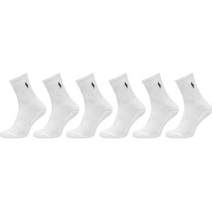 Vysoké dětské ponožky Polo Ralph Lauren 444974056001 Bílá